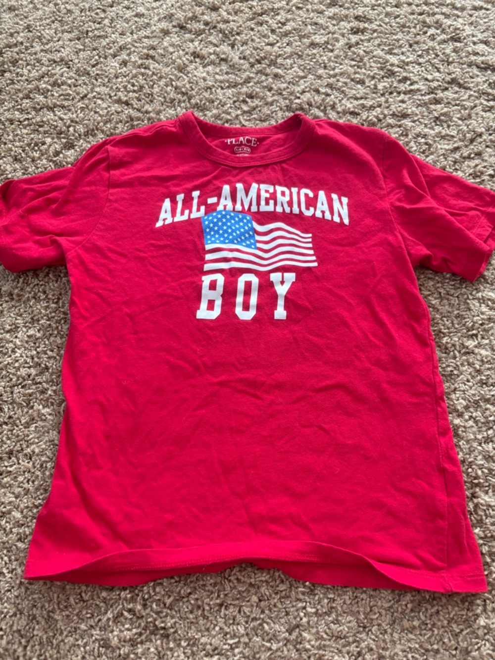 The Children's Place Red All-American Boy Graphic Tee